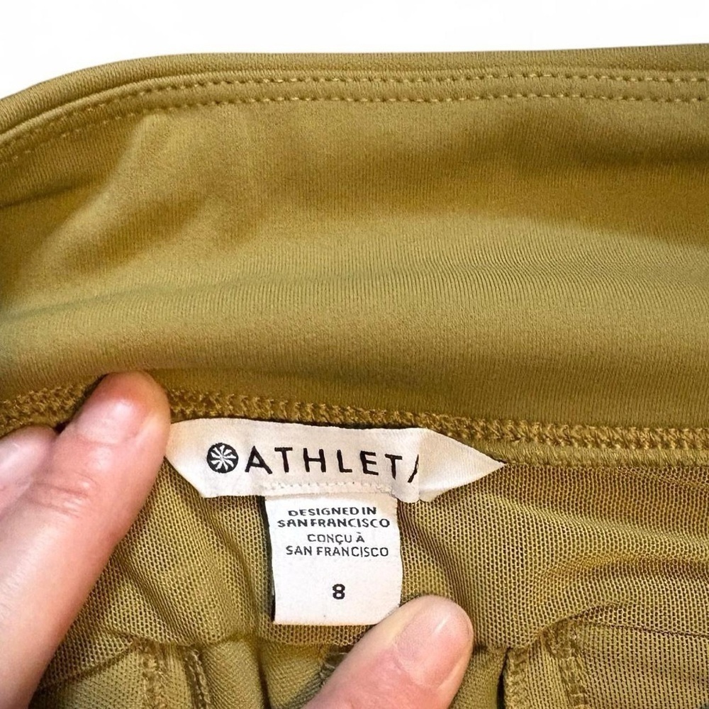 Athleta olive green stretchy Pants - Picture 4 of 7